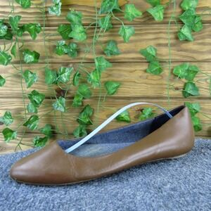 Classic Brown Women's Leather Ballet Flat